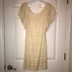 Cream lace dress